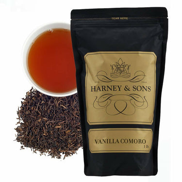 Harney & Sons Comoro Decaf Black Tea, loose Vanilla, 16 Ounce